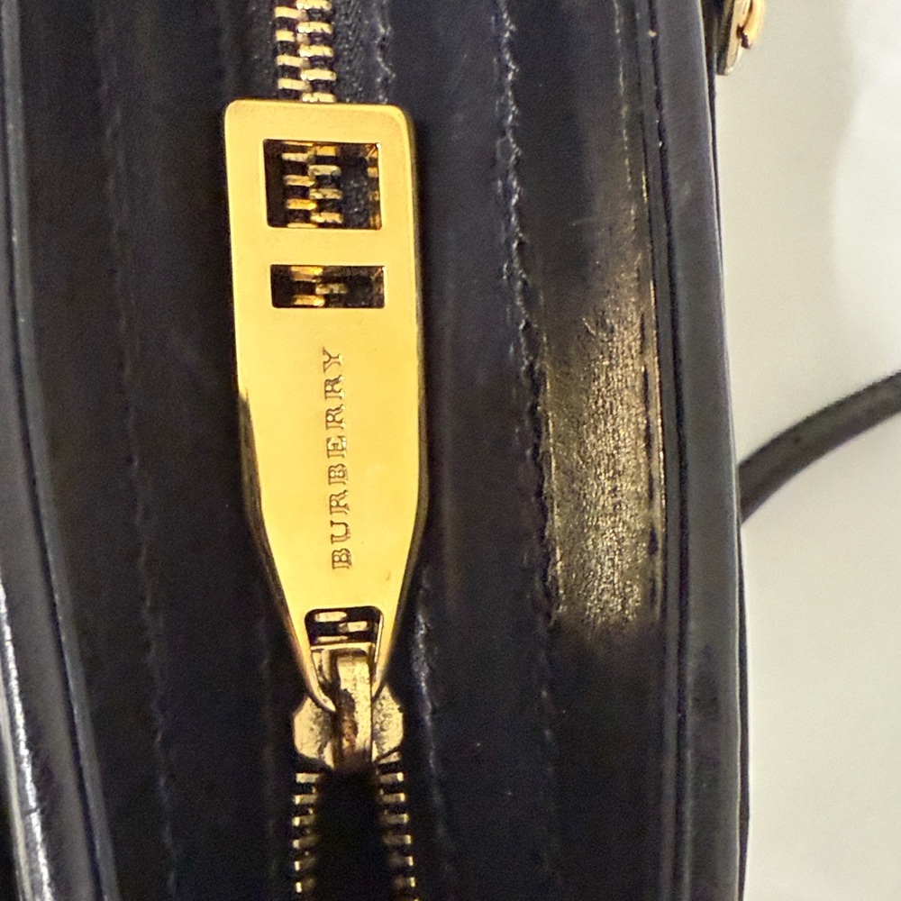 Burberry Black Shoulder Bag with Gold Details - Picture 10 of 16